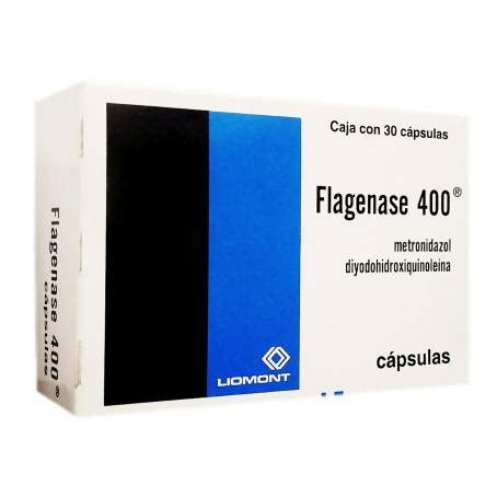 Flagenase 400mg/200mg, 30 Cápsulas. - Farmacias Guadalajara