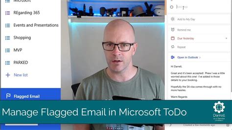 Flagged email in Microsoft ToDo - YouTube