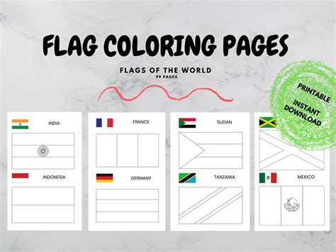 Flags of the world - Cool Coloring Pages