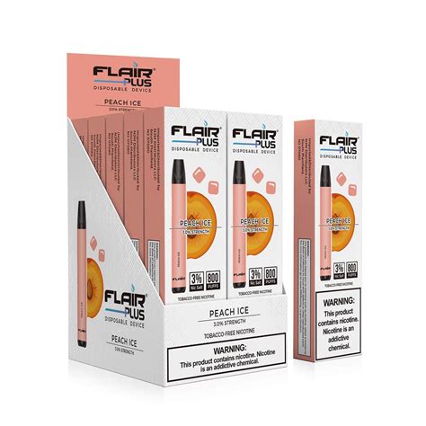 Flair Plus Disposable 3% Nicotine (Peach Ice) - VapeShire