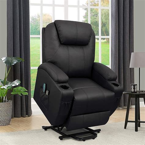 Flamaker Power Lift Recliner Chair for The Elders PU Leather with ...