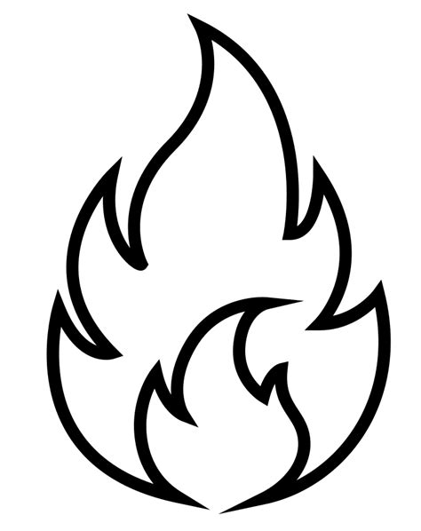 Flame Coloring Pages