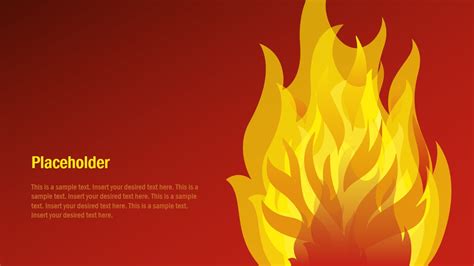 Flame PowerPoint Shape SlideModel