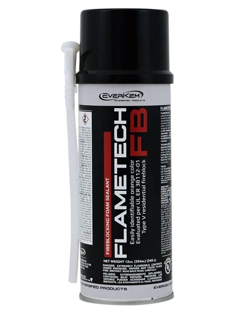 FlameTech FB Polyurethane Fireblock Foam Sealant - Everkem