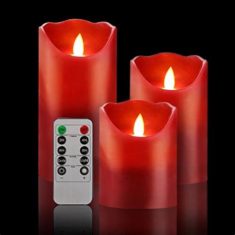 Flameless LED candles-Red eBay