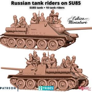 Flames Of War Soviet Russian Su85/Su100 Tank X 4 eBay