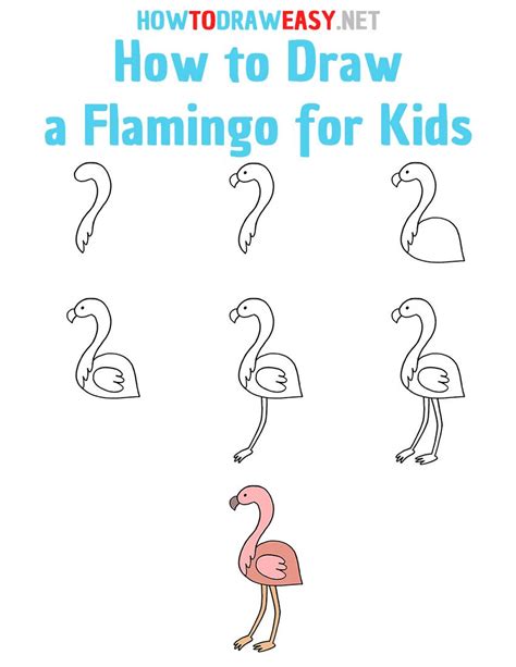 Flamingo Drawing How To Draw A Flamingo Step By Step