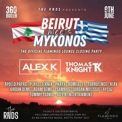 Flamingo Lounge pres. The RNDS: Beirut Meets Mykonos