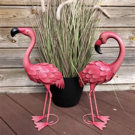 Flamingo Metal Outdoor Ornaments & Statues for sale eBay