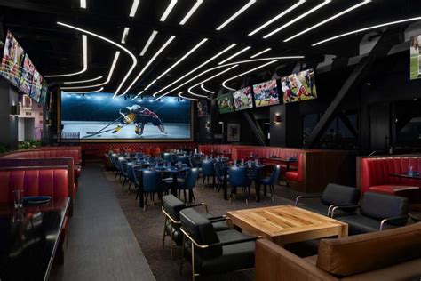 Flanker las vegas. Jun 9, 2023 · A rendering of the main dining room, with a 30-foot viewing screen and a ceiling fixture inspired by the nighttime Forumla One track in Las Vegas, at Flanker Kitchen & Sports Bar opening June 10 ... 