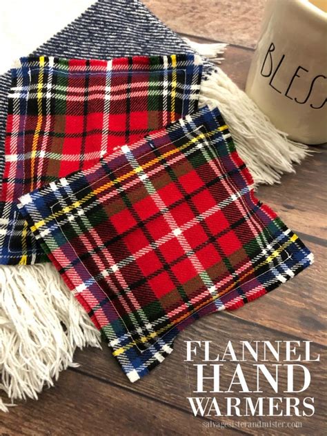 Flannel Hand Warmers - Salvage Sister and Mister