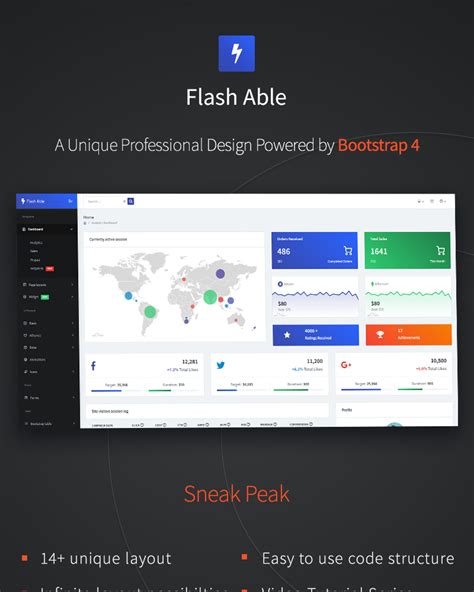 Flash Able Bootstrap 4 Admin Template & UI Kit Free Download Download Flash Able Bootstrap 4