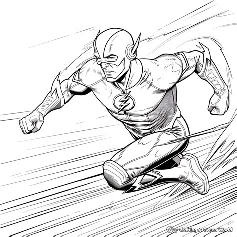 Flash Coloring Pages Printable Get Coloring Pages