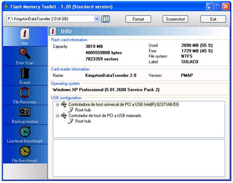 Flash Memory Toolkit for Windows
