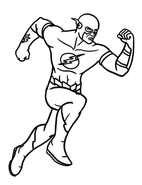 Flash Printable Coloring Pages