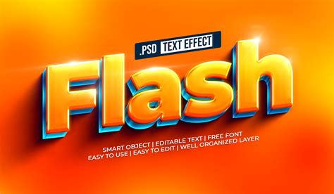 Flash Text Style Effect 22450333 PSD