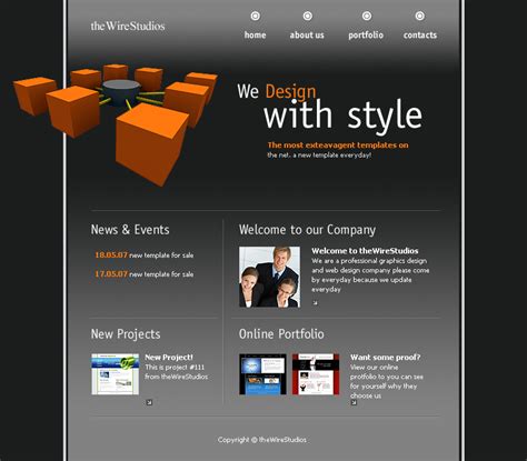 Flash Web Design Template by atomiccc on DeviantArt