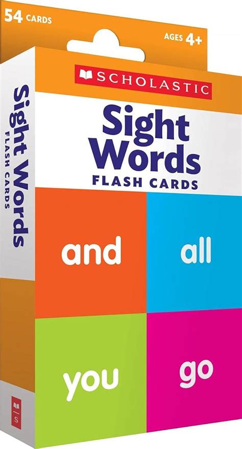Download Flash Cards Sight Words By Scholastic Teacher Resources