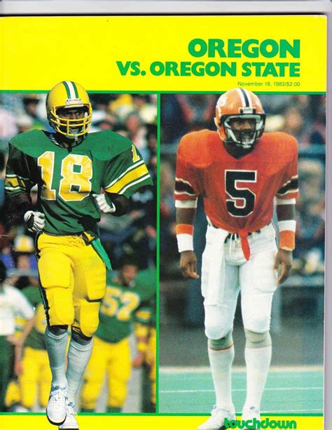 Flashback Oregon and Oregon State play to a tie in 1983 