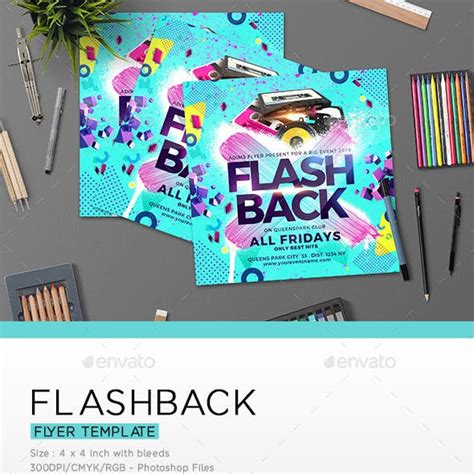 Flashback Template Graphics, Designs & Templates