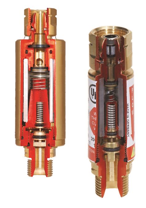 Flashback arrestor for gas cutting set.  Flashback Arrestors FLASHBACK ARRESTORS ...