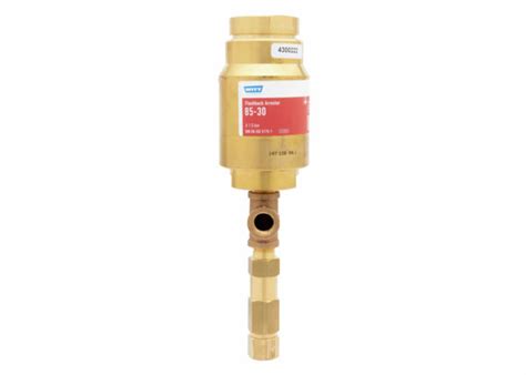 Flashback arrestor for lpg.  NPT (F) 8530 Acetylene 1 in.  A non-return Flashback arre...