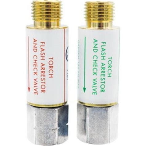 Flashback arrestor for torch.  They incorporate a number of features designe...