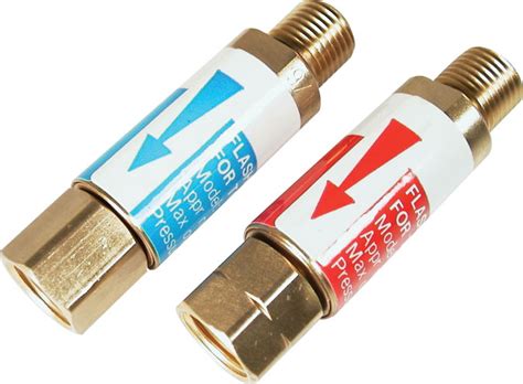 Flashback arrestor meaning.  These Flashback arrestors are essential safety device...