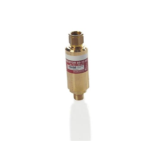 Flashback arrestor regulator side.  These arrestors are ideal for all flow applications...