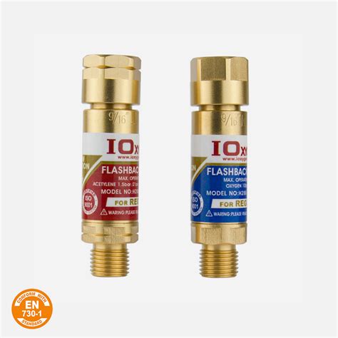 Flashback arrestor torch or regulator. 00 SET Flashback arrestors are de...