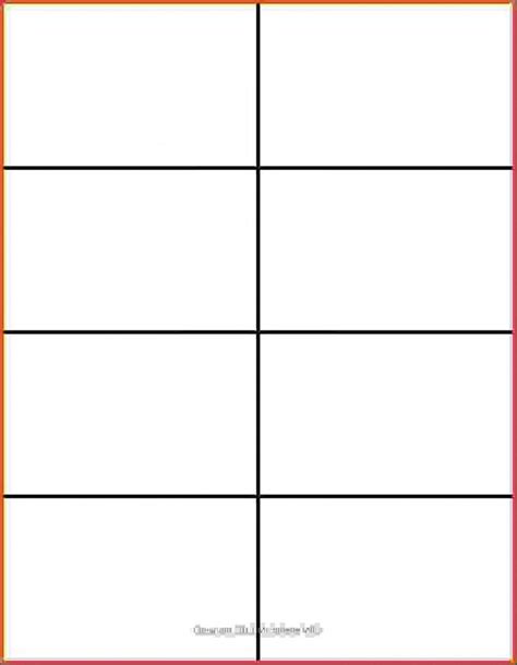 Flashcard Word Template