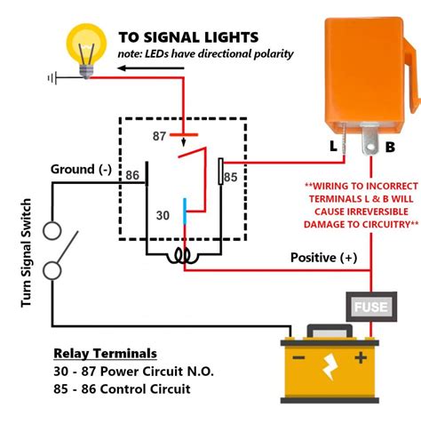 A solid state flasher relay will make sure your car or motorcycle blinkers flash at a normal rate. Flasher Relay for most Honda, Kawasaki, Yamaha motorcycles. Can handle 0.1W - 150W ordinary bulb or LED light — fixes hyper flashing. Solid state LED relay with no moving parts (does not click) Rated 400 hours continuous use.