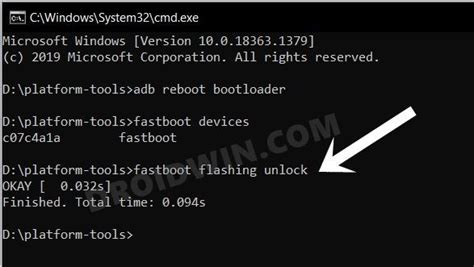 Flashing unlock is not allowed.  From the bootloader I tried flashing the boot image...