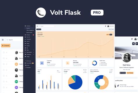 Flask Volt PRO Premium Bootstrap 5 Design