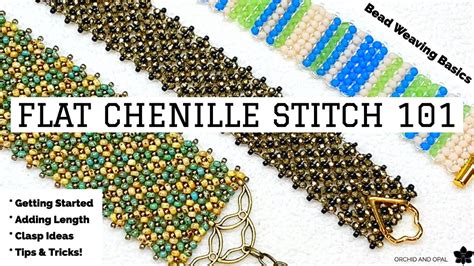 Flat Chenille Beading Stitch 101 Tutorial for Beginners - YouTube