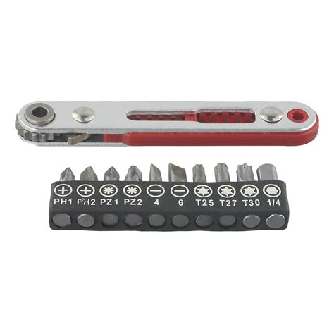 Flat Head Mini Ratchet Wrench 90 Degree Offset Screwdriver