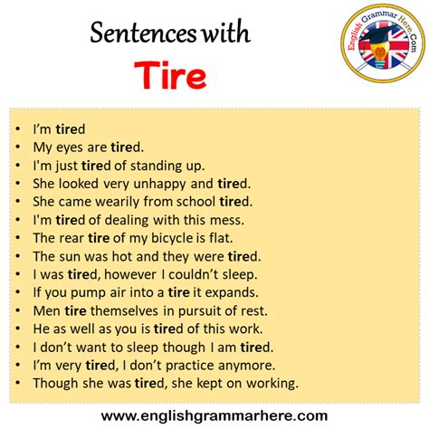 Flat tire in a sentence (esp. good sentence like quote, proverb...)