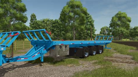 Flatbed bale trailer.  They are built with features to All mods from category B...