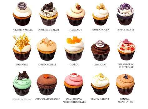 Flavor Types Cupcakes