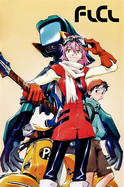Flcl series. FLCL: Progressive is a pretty good watch but it sadly doesn't come close to the production value of the original series. I'm sure a lot of it came down to budget and time limitations since that's something they actually mentioned in the actual FLCL series itself. 