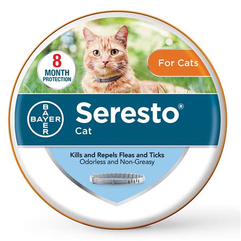 Flea and tick collar for cats. The Seresto collar is a flea and tick collar for cats manufactured by Elanco Animal Health (previously by Bayer Animal Health). In this article, you’ll learn how … 