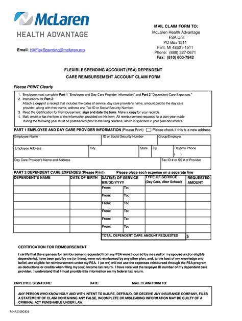Flex Spending Account - McLaren Health Plan