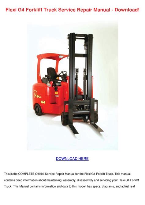 Flexi g4 forklift truck service repair manual download. - The time machine study guide answer key.