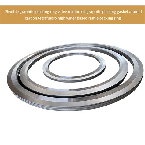 Flexible Graphite Gasket Sheet SS316 Graphite Flange Seal Gaskets