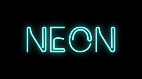 Flickering neon sign after effects. .  ...