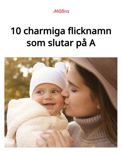 Flicknamn som slutar p&aring; ea eller ina