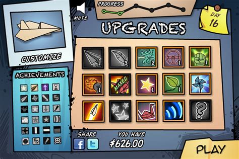 Flight Addictive Flash Game About a Paper Airplane