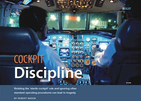Flight Safety and Cockpit Discipline