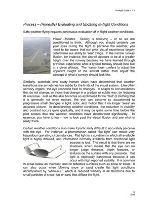 Flight Safety and Weather Decision Making