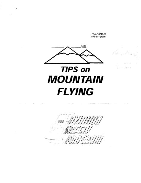 Flight Safety in Mountain Flying Operations